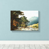 Op de Dart Wrapped Canvas druk Afdruk (Insitu (Houten vloer))