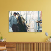 Op de doek (olie op doek) canvas afdruk (Insitu (Woonkamer))