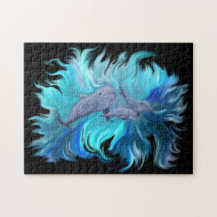 Op de Dolphin School Legpuzzel