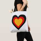 Op de Duitse/Duitse vlag geïnspireerde Canvas tas (Dichtbij)