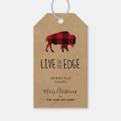 Op de Edge Buffalo Black en Red Pset/Kraft ID602 Cadeaulabel (Voorkant)
