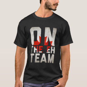 Op De Eh Team Canadese Vlag T-shirt