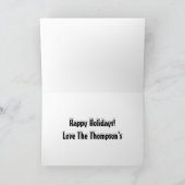 Op de elfde dag van de kerstviering feestdagen kaart (Binnen)