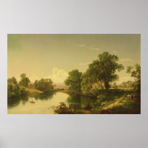 Op de Esopus Creek, Ulster County, NY Poster