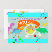 Op de Geweldige meter ben je stutterinosaurussen Briefkaart (Voorkant / Achterkant)