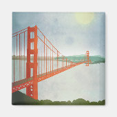 Op de Golden Gate Bridge Magneet (Voorkant)