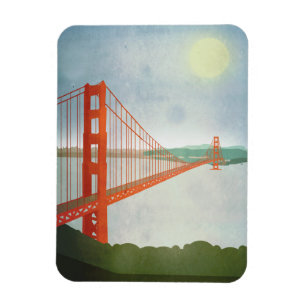 Op de Golden Gate Bridge Magneet