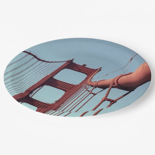 Op de Golden Gate Bridge Papieren Bordje (Gekanteld)