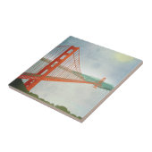 Op de Golden Gate Bridge Tegeltje (Zijkant)