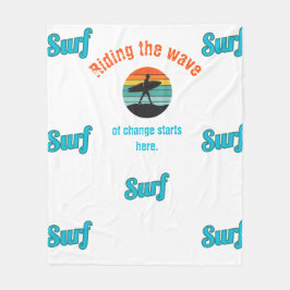 Op de golf van verandering fleece deken