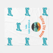 Op de golf van verandering fleece deken (Voorkant (Horizontaal))