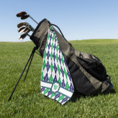 Op de groene handdoek van Argyle Golf (Groen)