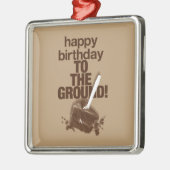 Op de grond metalen ornament (Links)