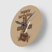 Op de grond ronde klok (Hoek)