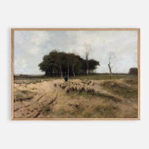Op de Heide bij Laren 1887, . Poster
