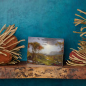 Op de Hudson-rivier 1860 (olie op het canvas) Fotoplaat (Zijkant)