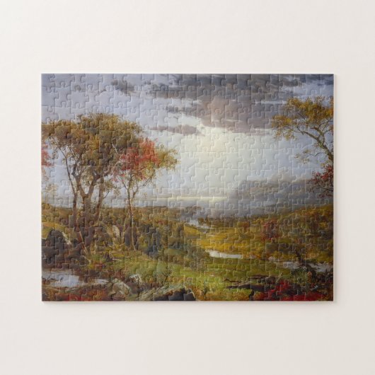 Op de Hudson-rivier 1860 (olie op het canvas) Legpuzzel (Horizontaal)