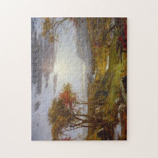 Op de Hudson-rivier 1860 (olie op het canvas) Legpuzzel (Verticaal)