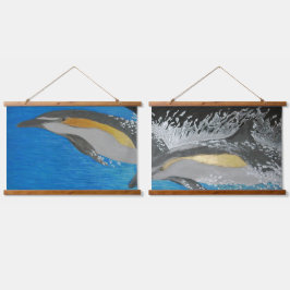 Op de jackpot "sportvissen" hangend wandkleed