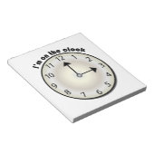 Op de klok notitieblok (Schuin)