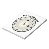 Op de klok notitieblok (Gedraaid)