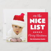 Op de leuke lijst Kerstfoto Feestdagenkaart (Voorkant)