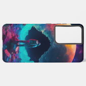 op de maan samsung galaxy hoesje (Linkerkant)