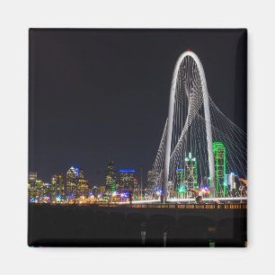 Op de Margaret Hunt Hill Bridge Magneet