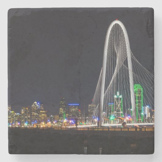 Op de Margaret Hunt Hill Bridge Stenen Onderzetter (Voorkant)