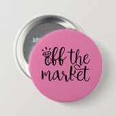 Op de markt ronde button 7,6 cm (Voorkant /achterkant)