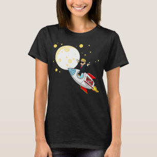 Op de Moon Wallstreetbets Diamond Hands wordt AMC T-shirt