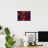 Op de muur poster (Thuiskantoor)