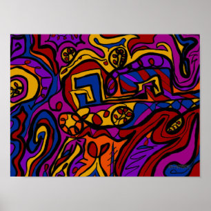 Op de muur poster