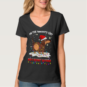 Op de Naughty List betreur ik niets van Dachshund T-shirt