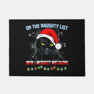 Op de Naughty List en ik betreur het dat er niets Deurmat