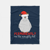 Op de Naughty List Fleece Deken (Voorkant)