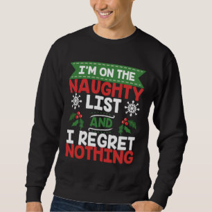 Op de Naughty List is er niets met kerstcadeaus. Trui