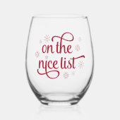 Op de Nice-lijst Wijnglas Zonder Voet (Voorkant)