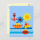 Op de oceaan briefkaart (Voorkant / Achterkant)