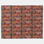 Op de oude vuurtruck fleece deken (Voorkant (Horizontaal))