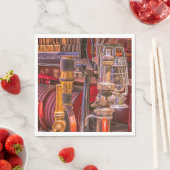 Op de oude vuurtruck servet (Insitu)