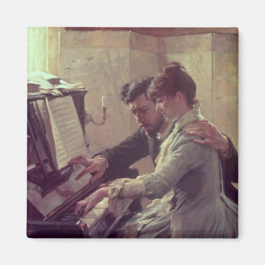 Op de Piano Magneet (Voorkant)