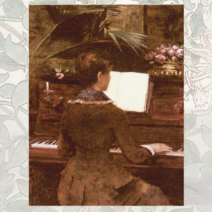 Op de Piano Notitiekaartje