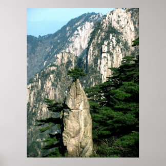 Op de piek - Huangshan Poster