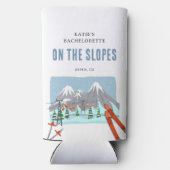 Op de pistes sneeuw ski bachelorette weekend (Achterkant)