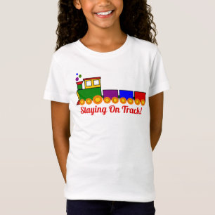 Op de rails blijven - Box Car Locomotive T-shirt
