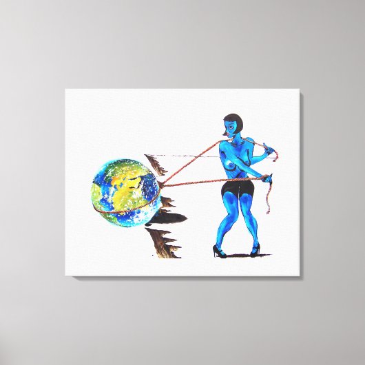 Op de rand canvas afdruk (Voorkant)