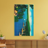 Op de rand van het wereldstation in San Bernardino Canvas Afdruk (Insitu (Woonkamer))