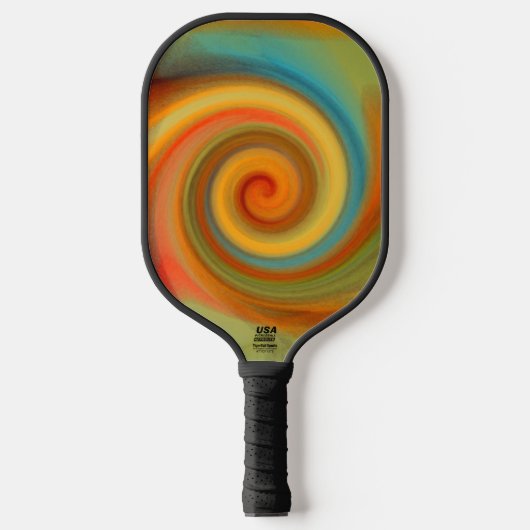 "Op de Rebound" Carbon Fiber Pickleball Paddle (Voorkant)