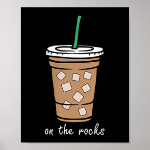 Op de Retro Rocks Iced Coffee Summer Drink POC Poster